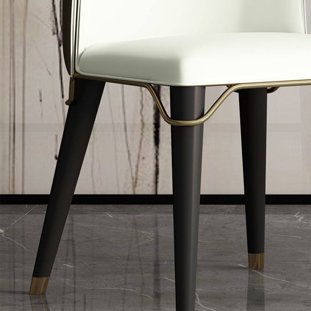 Modern White Sintered Stone Dining Room Set