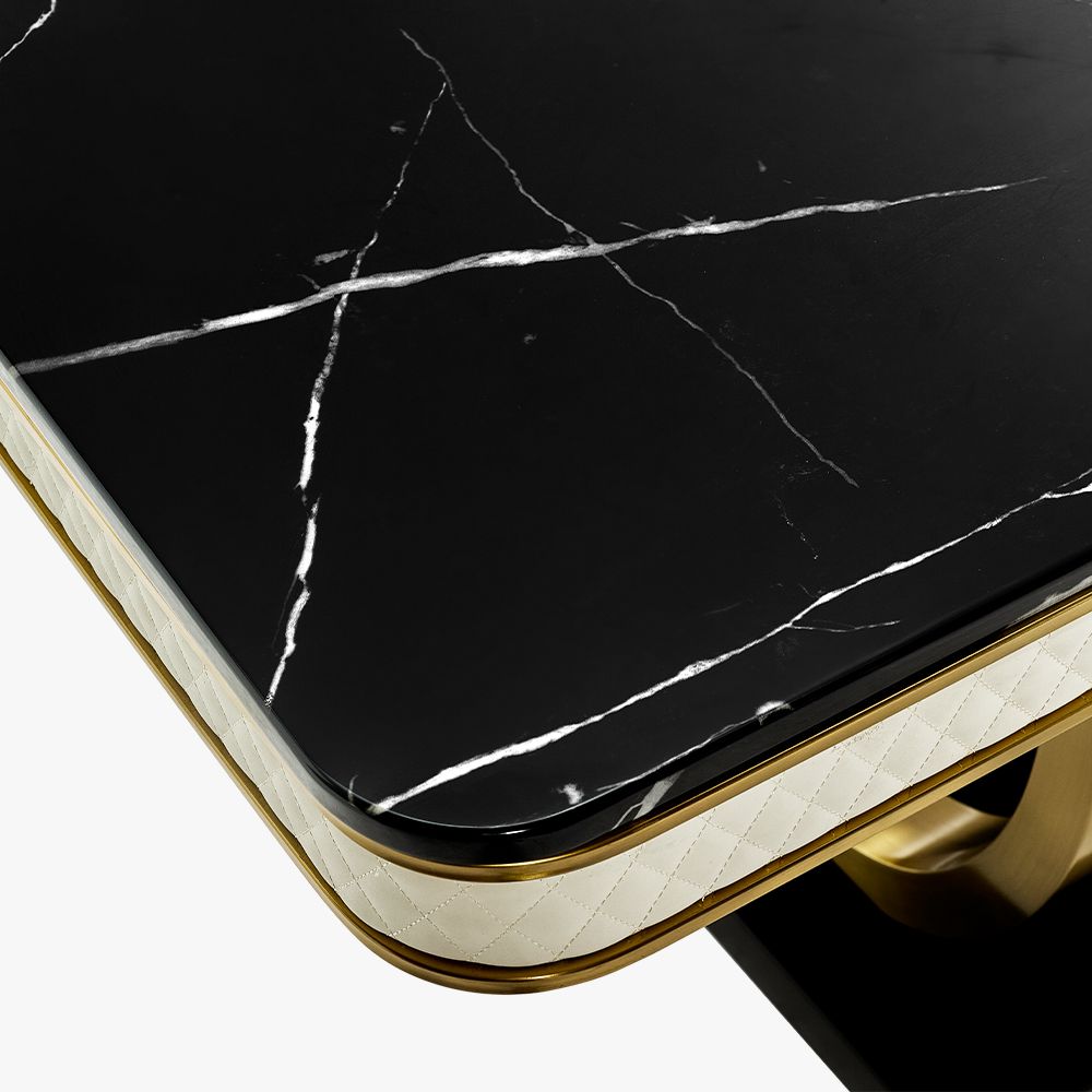 Black Faux Marble Dining Tables
