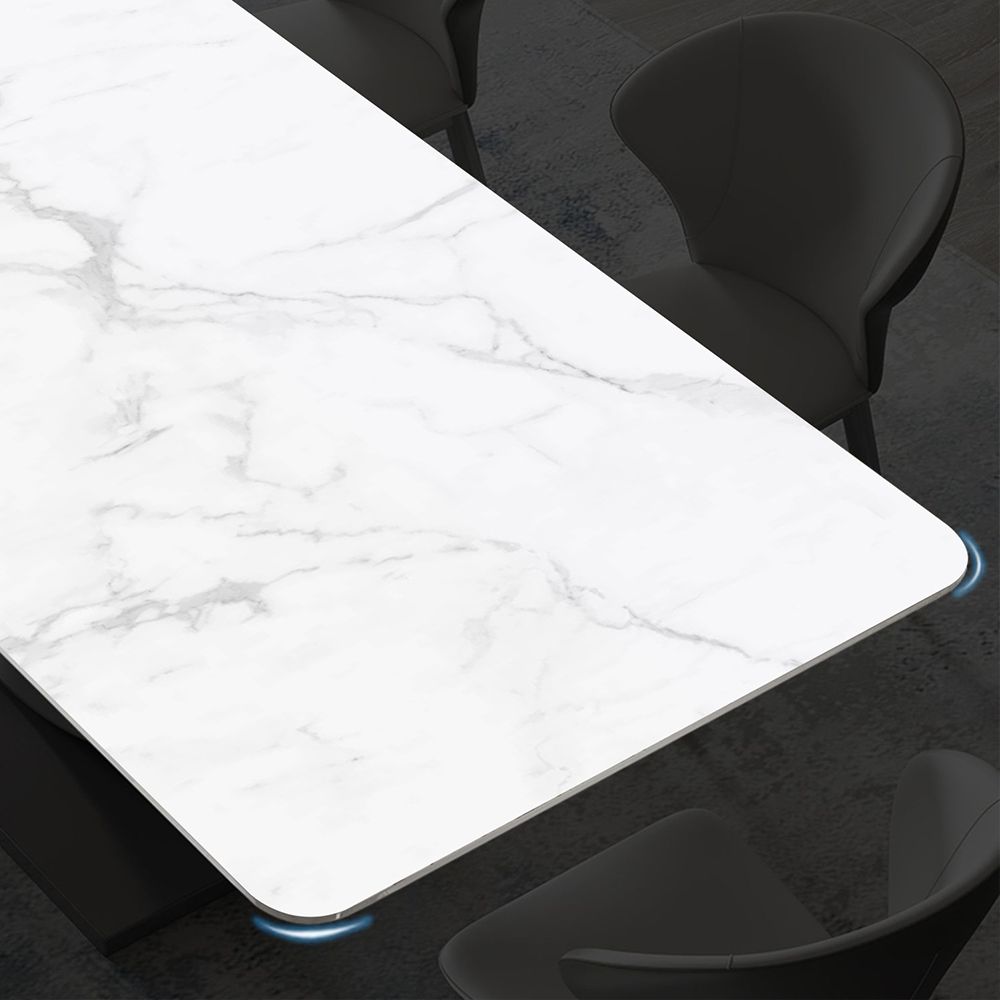 White Sintered Stone Dining Room Set