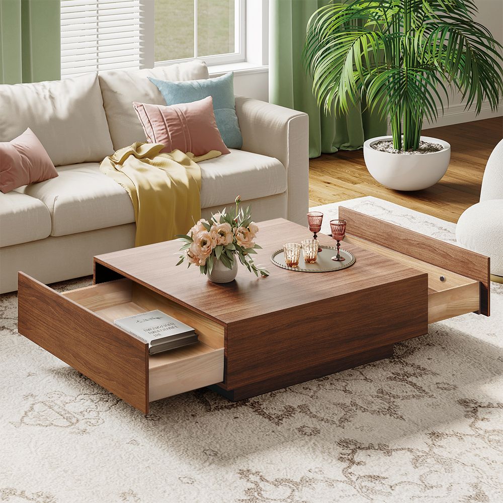 Marron  MDF Tables basses