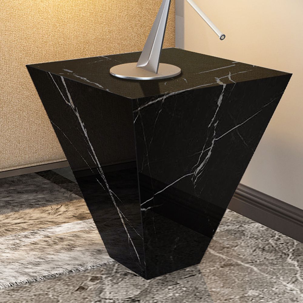 Black Sintered Stone End & Side Tables