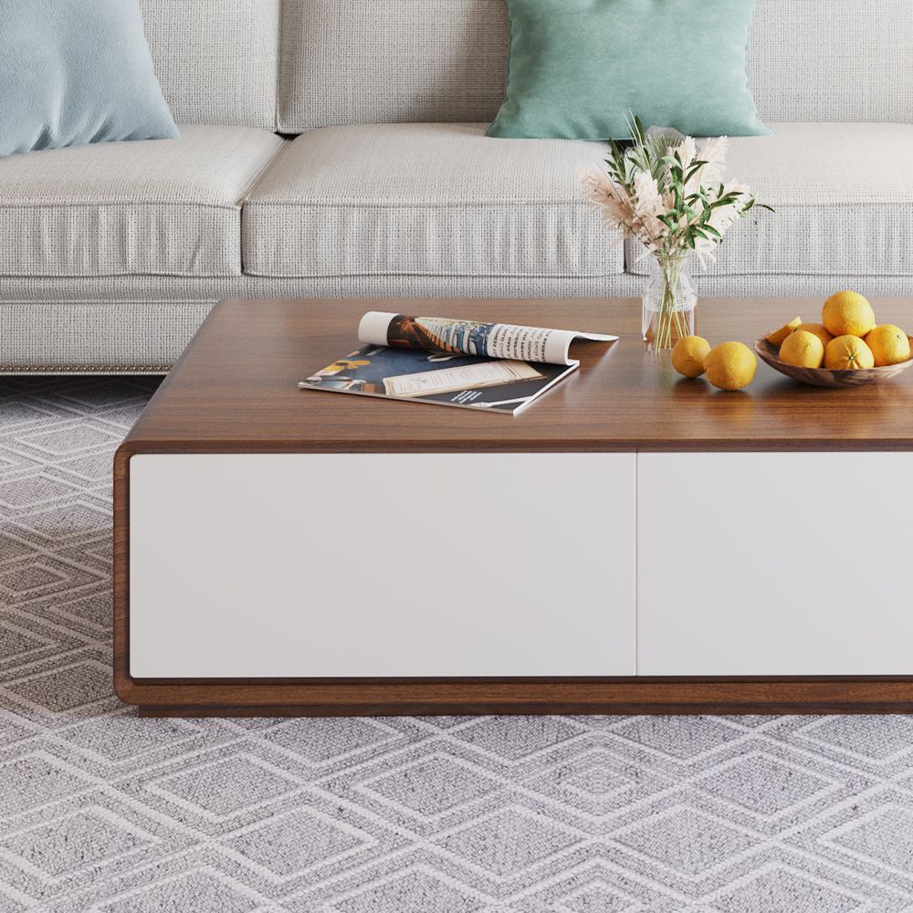 avec tiroirs Clair Bois  MDF Tables basses