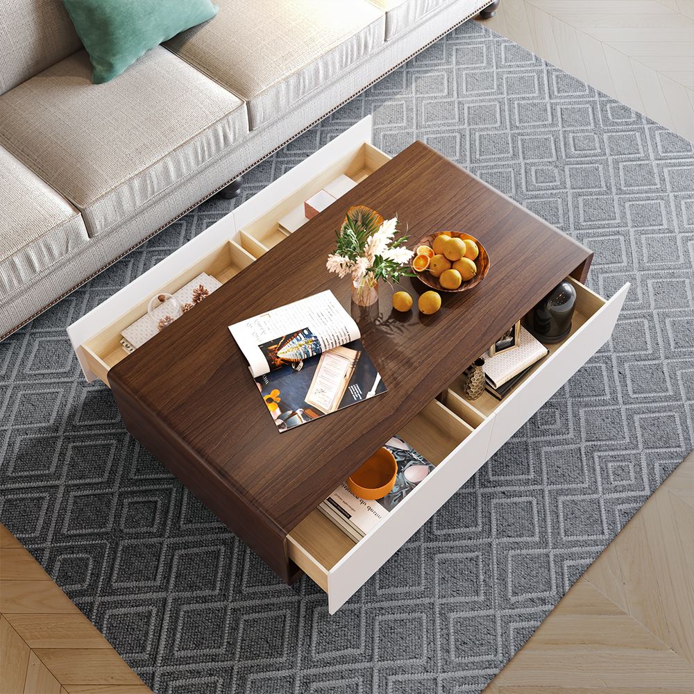 avec tiroirs Clair Bois  MDF Tables basses