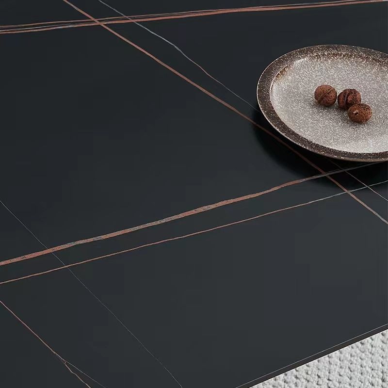 Extendable Black Matte Sintered Stone Dining Tables