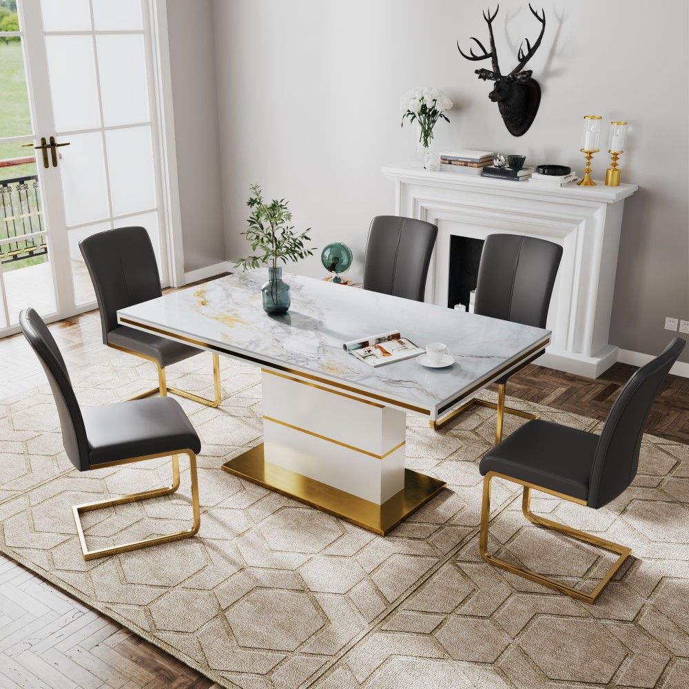 Leather Black Leather Dining Chairs