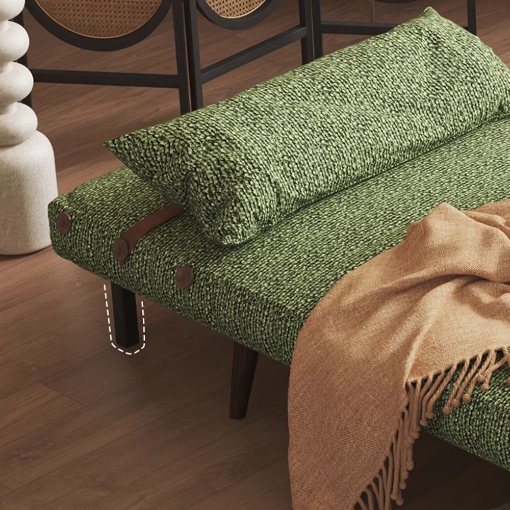 Linen Fabric Green Cotton & Linen Accent Chairs