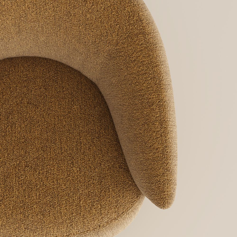 Partial Assembly Required Brown Bouclé Accent Chairs