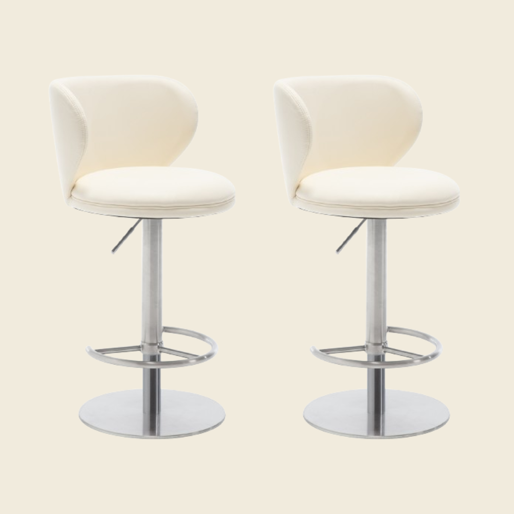 Stainless Steel White & Silver Stainless Steel Bar Stools & Counter Stools