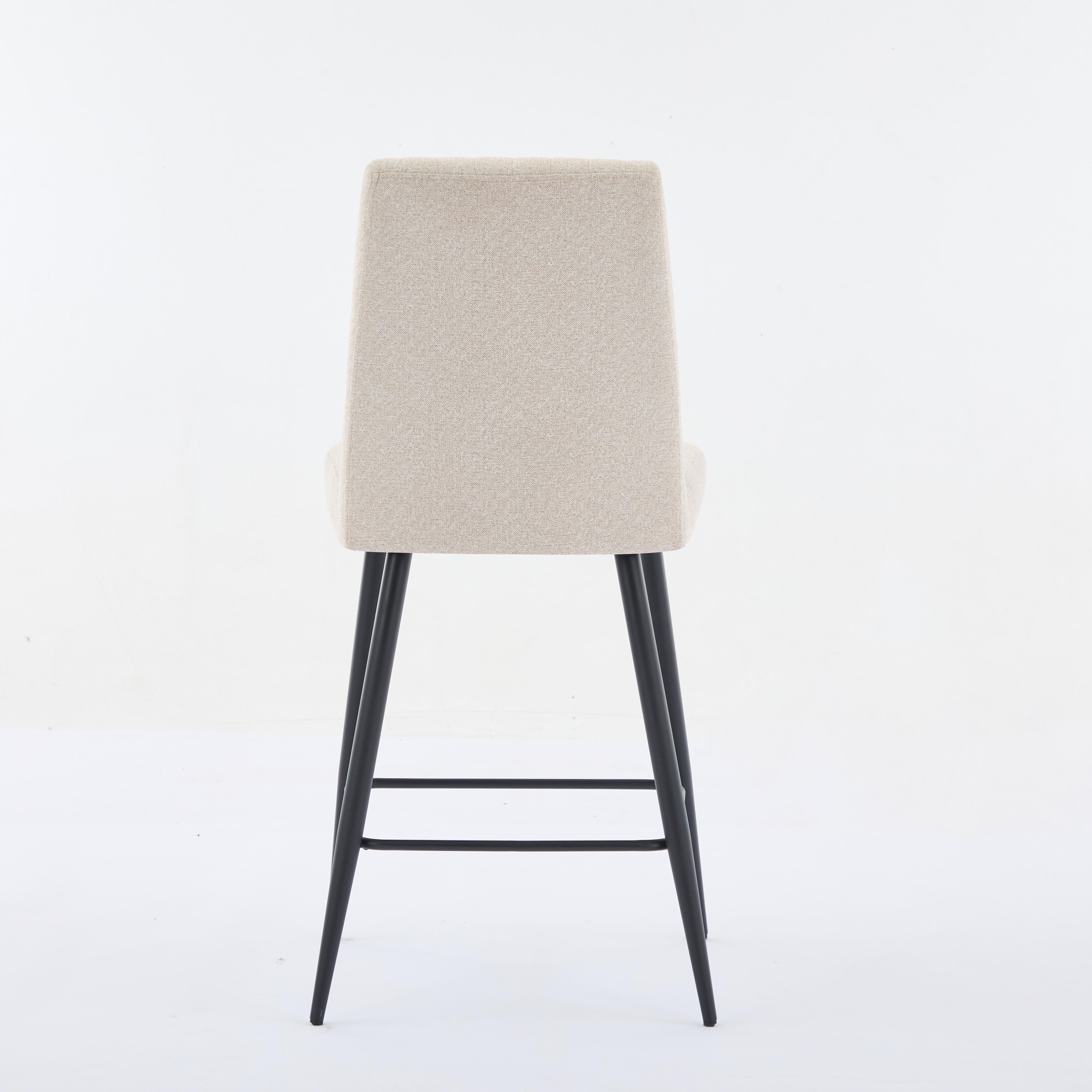 Metal Beige Velvet Bar Stools & Counter Stools