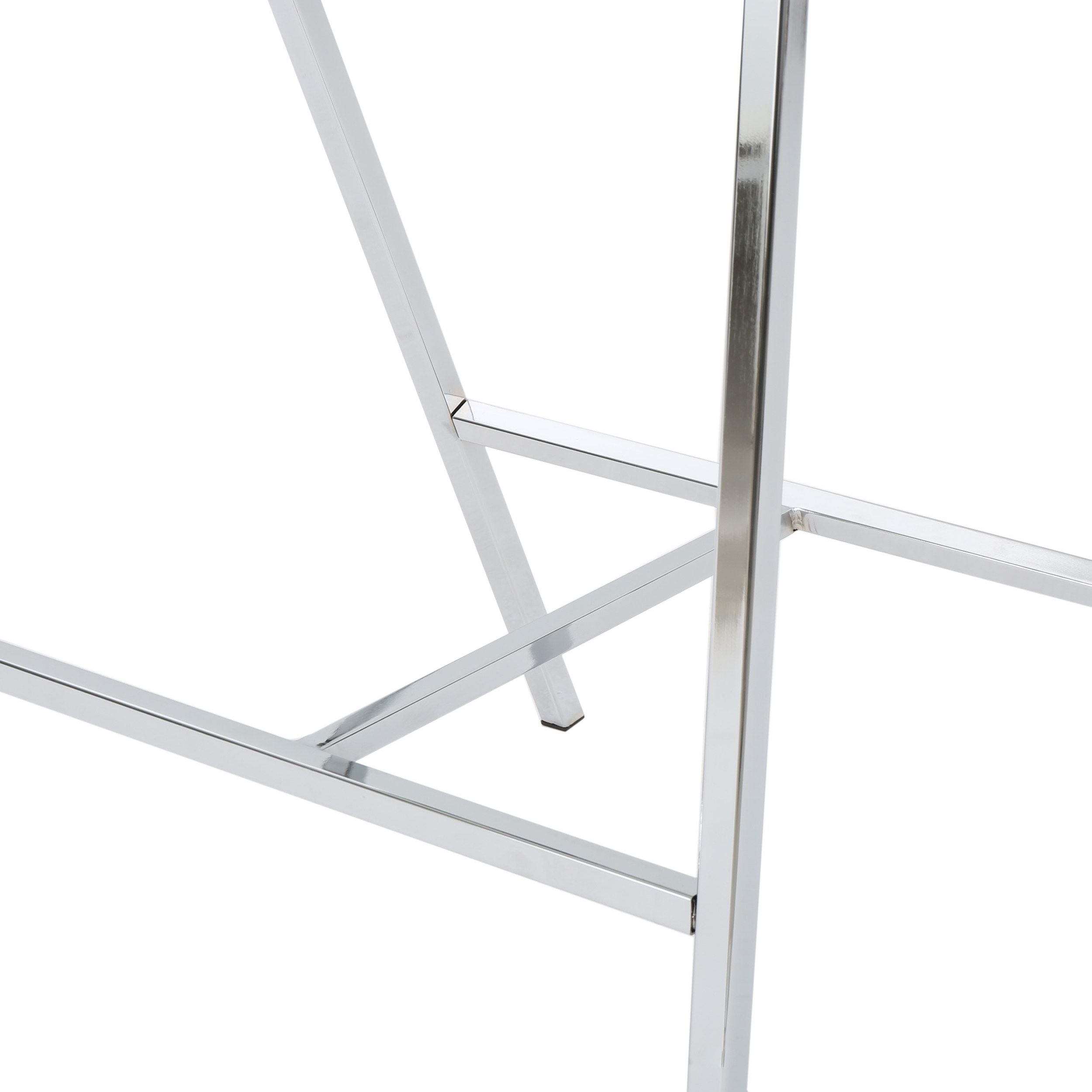 Mid Century Modern Beige & Silver PU Leather Bar Stools & Counter Stools