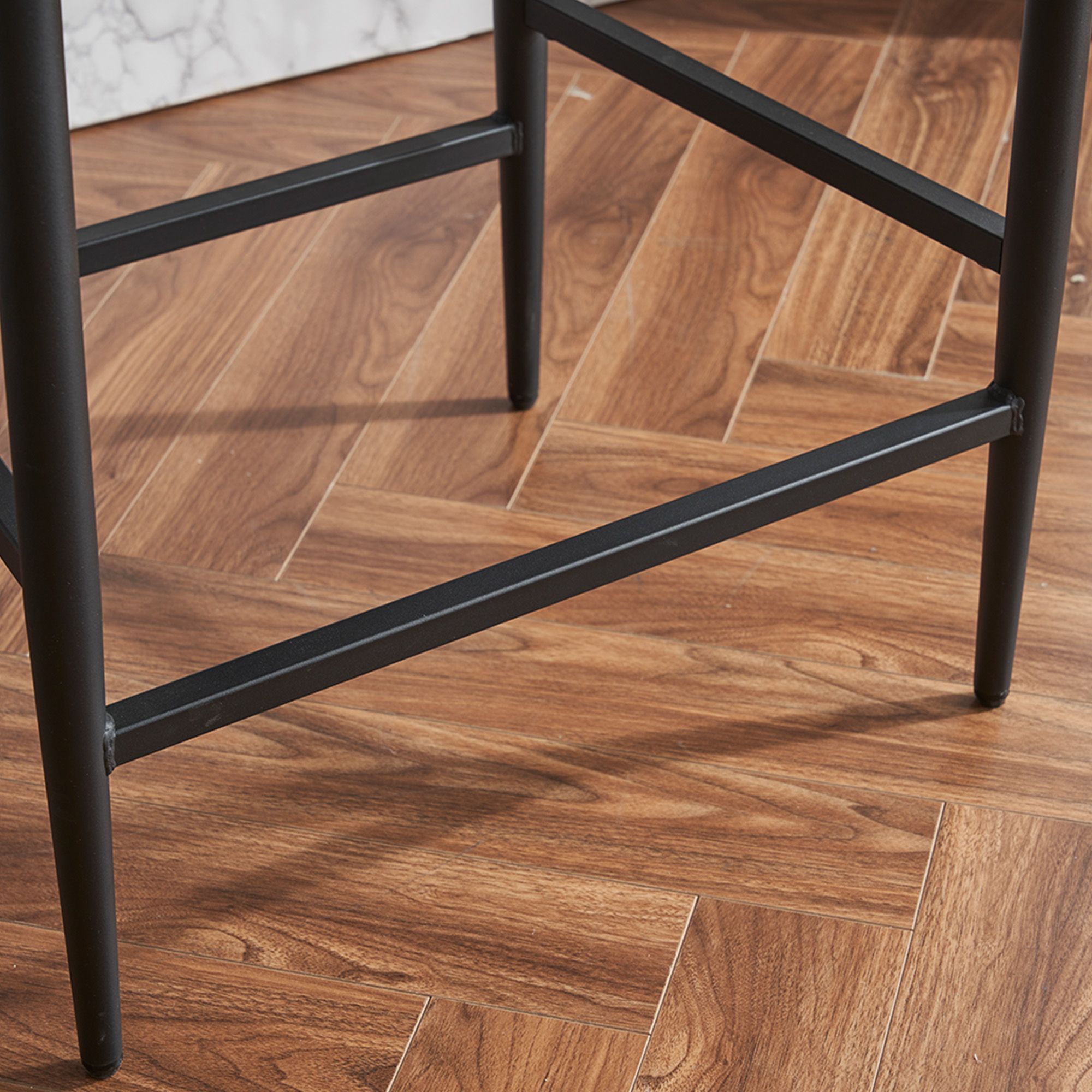 Metal White Bouclé Bar Stools & Counter Stools