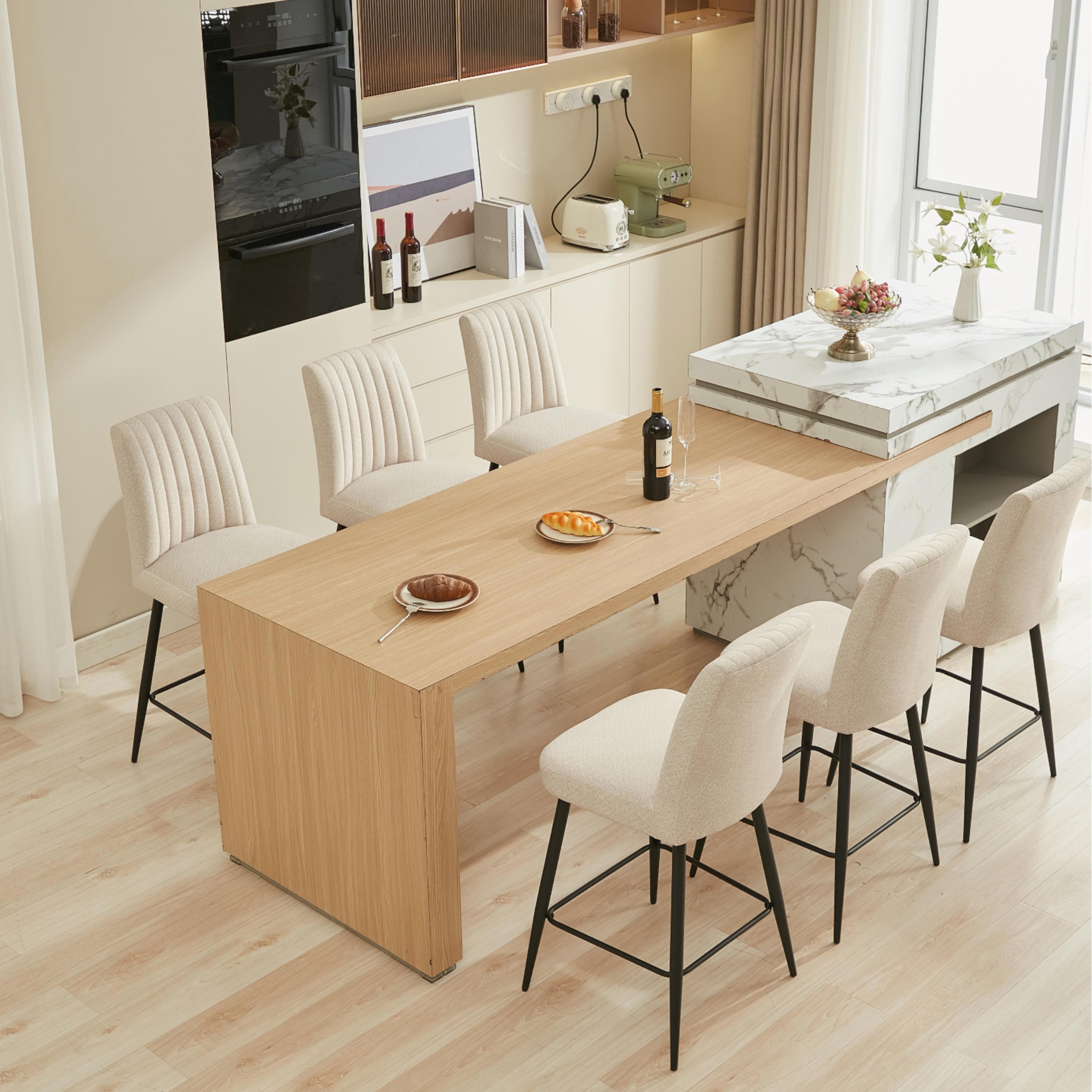 Velvet Beige Velvet Bar Stools & Counter Stools