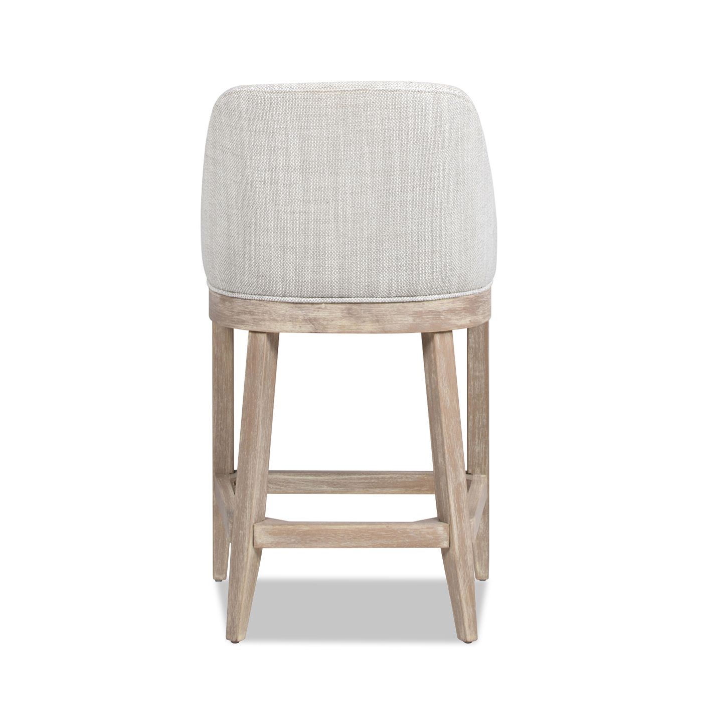 Wood Light Gray & Natural Wood Polyester Blend & Iron Bar Stools & Counter Stools