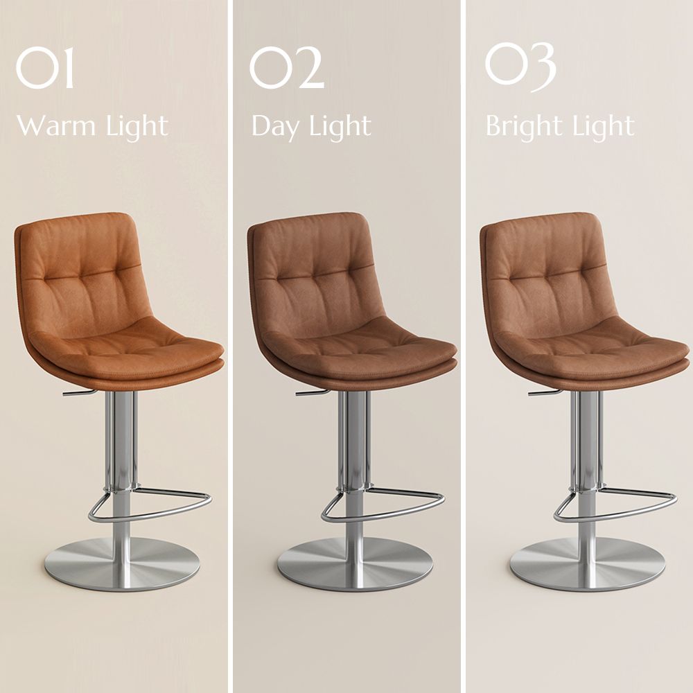 PU Leather Brown PU Leather Bar Stools & Counter Stools
