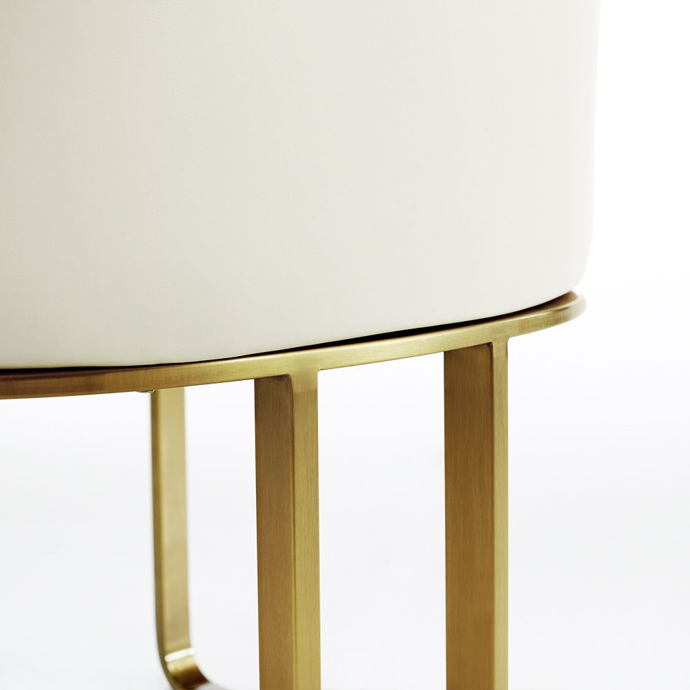 Leather Beige Leather Dining Chairs
