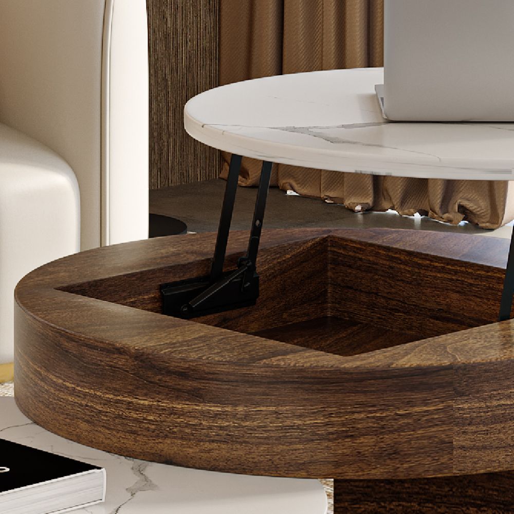 avec Rangement Marron  MDF Tables basses