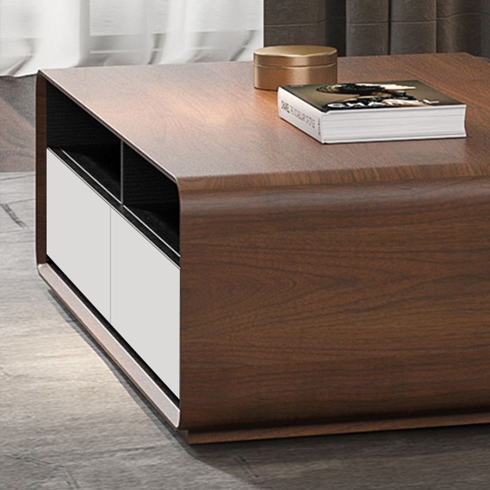 Dark Wood MDF Living Room Set