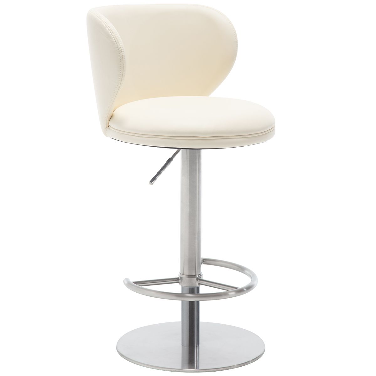 Metal Beige & Silver Stainless Steel Bar Stools & Counter Stools