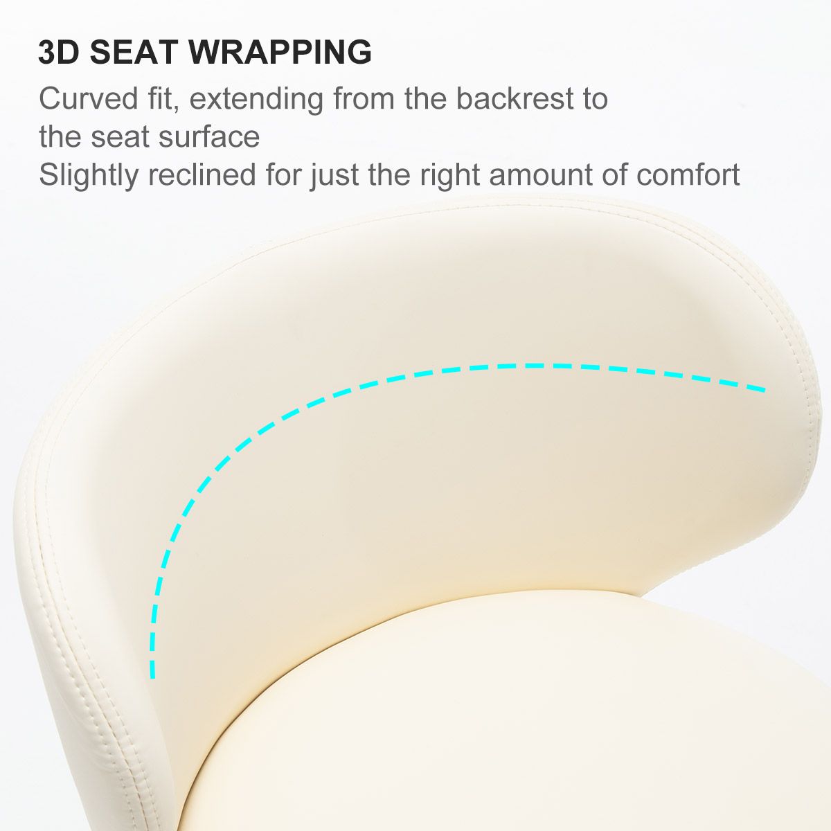 PU Leather Beige & Silver Stainless Steel Bar Stools & Counter Stools