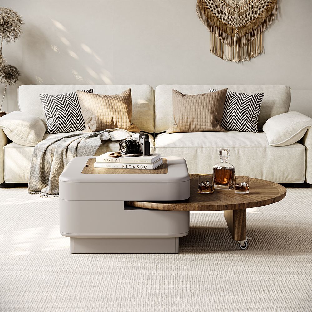 Modern Lift-Top Coffee Table with Storage