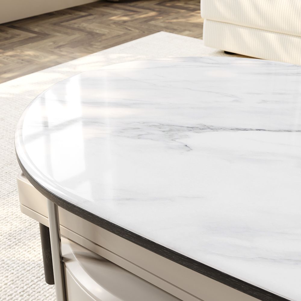 Black Grey & Black MDF Coffee Tables