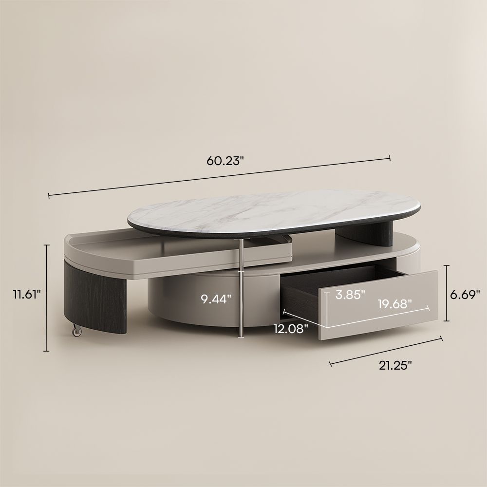 Extendable Sliding Coffee Table