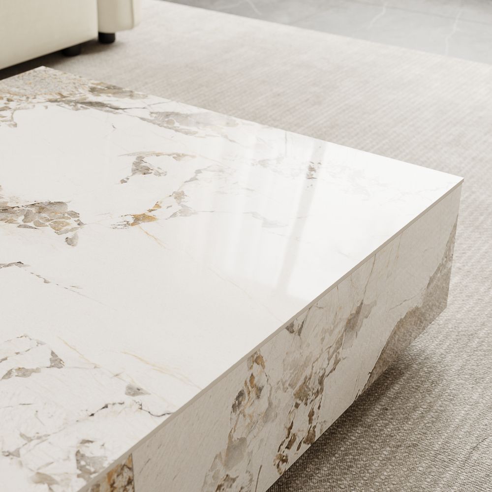 Drawer Storage Pandora Sintered Stone Coffee Tables