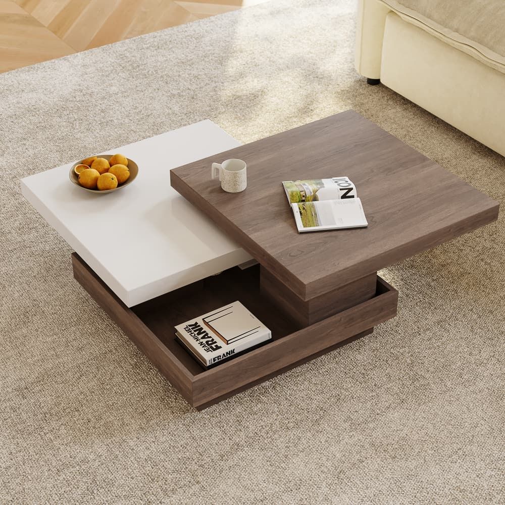 Walnut Color Walnut Color Engineered Wood Coffee Tables