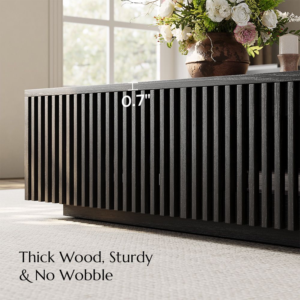 Black Black Engineered Wood Coffee Tables