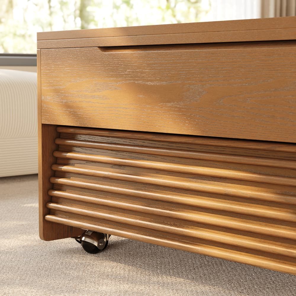 with Drawers Walnut Color Plywood Coffee Tables