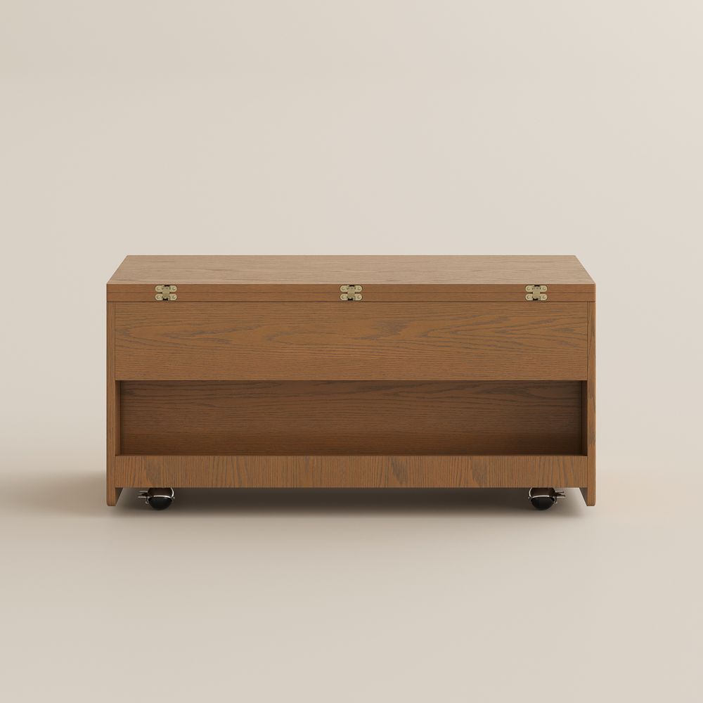 Rectangular Walnut Color Plywood Coffee Tables