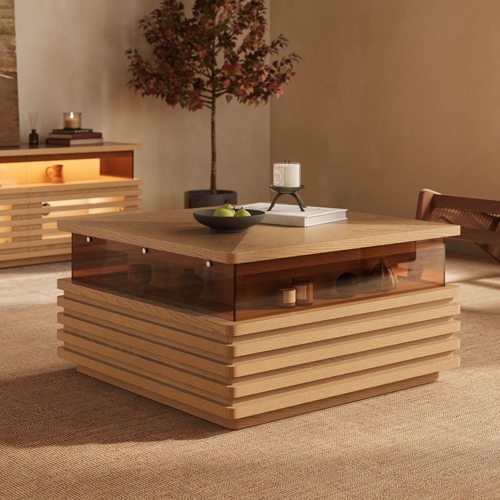 Selene Oak Engineered Wood Coffee Tables