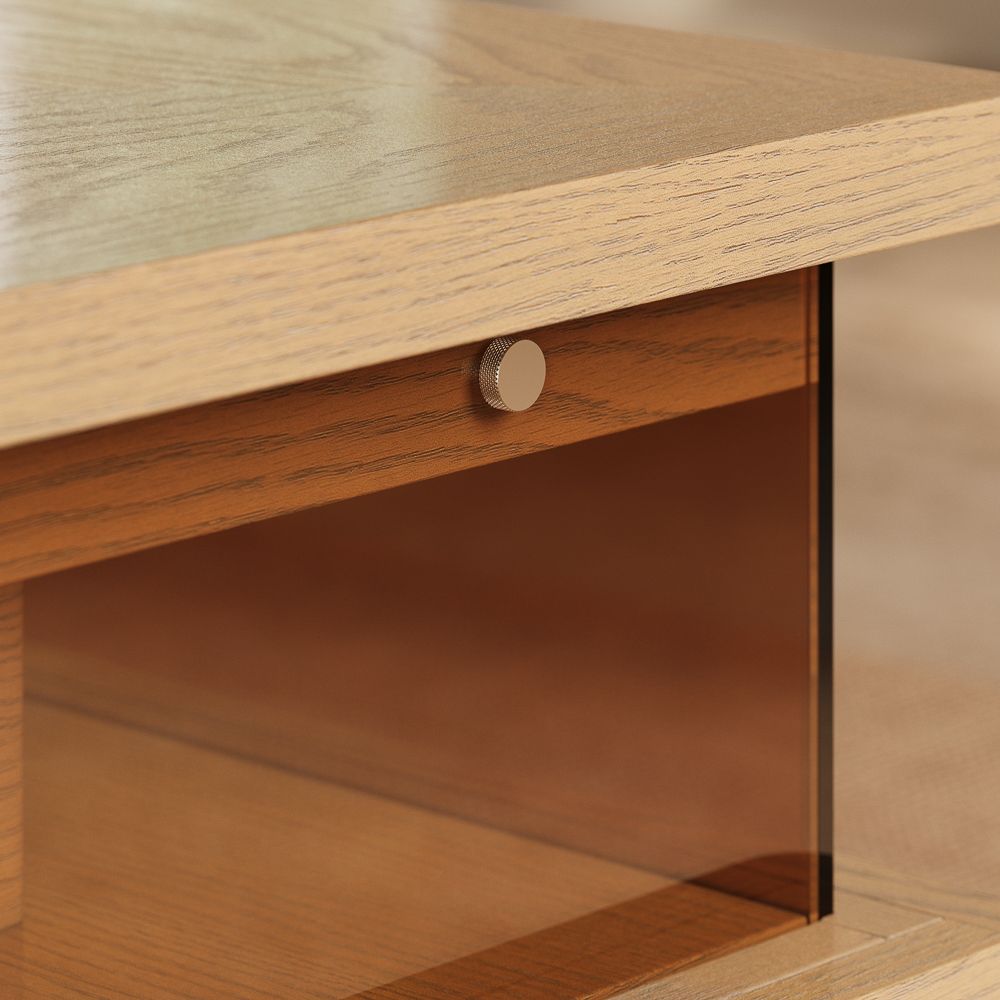 Walnut Oak Engineered Wood Coffee Tables