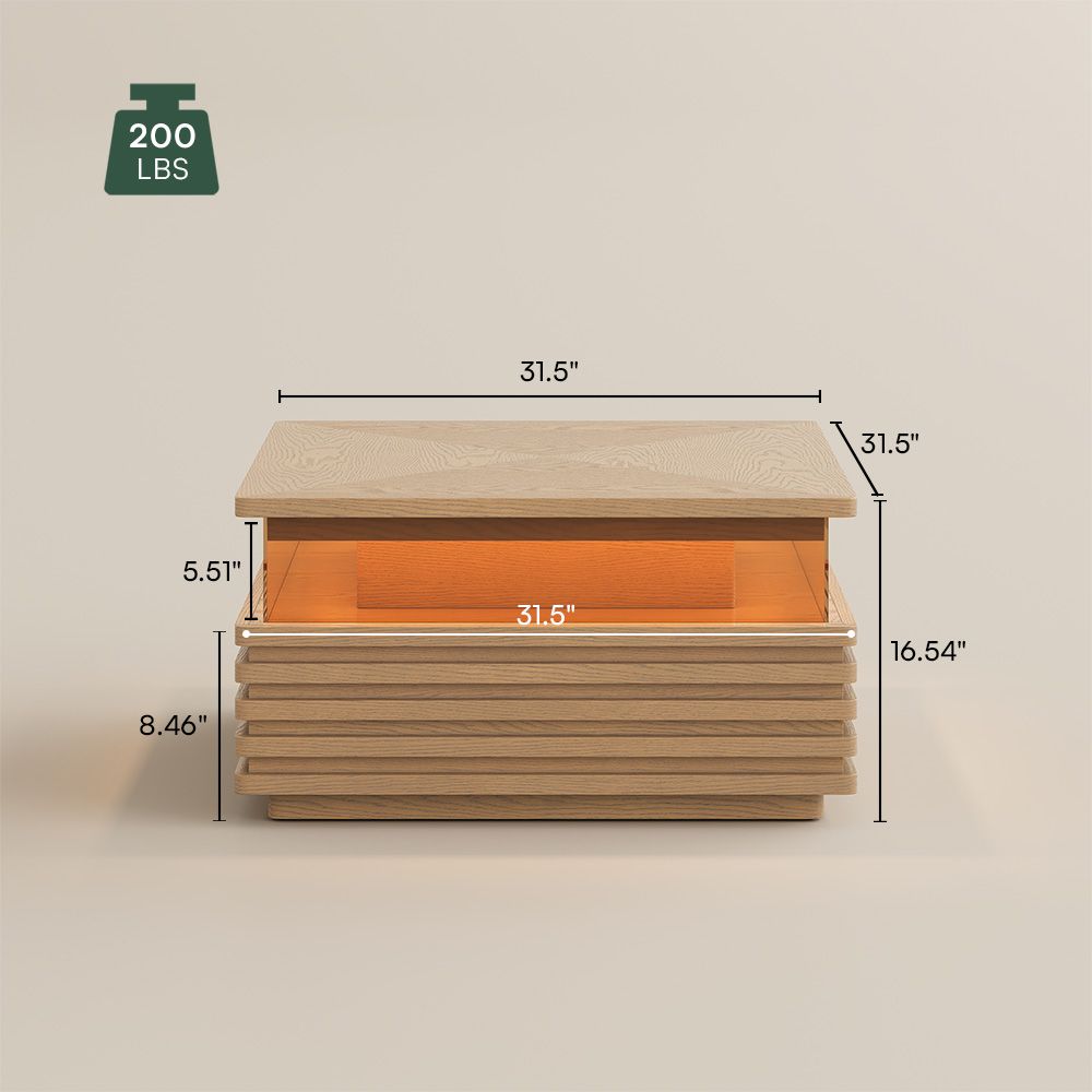 Walnut Oak Engineered Wood Coffee Tables