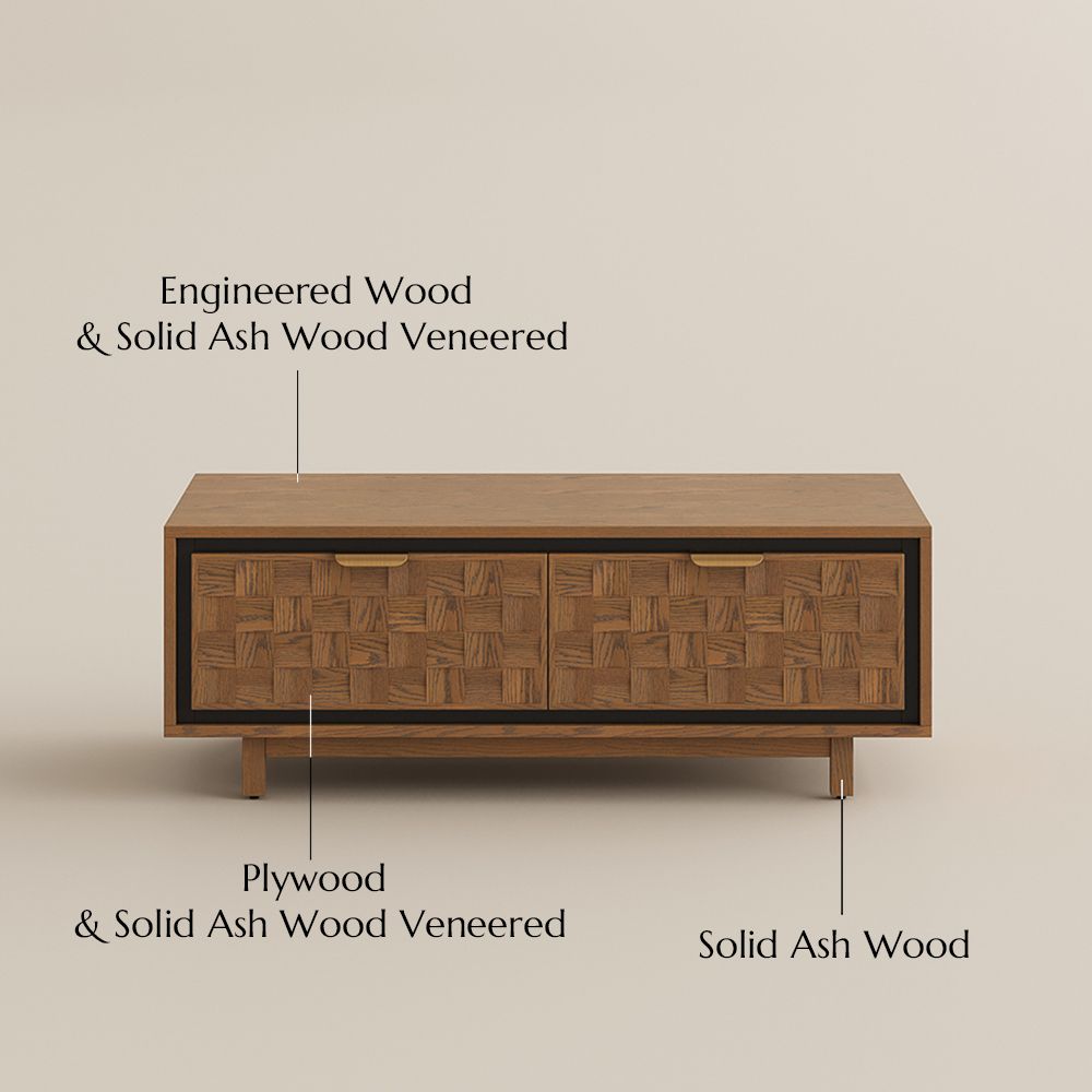 with Storage Walnut Color Engineered Wood Coffee Tables