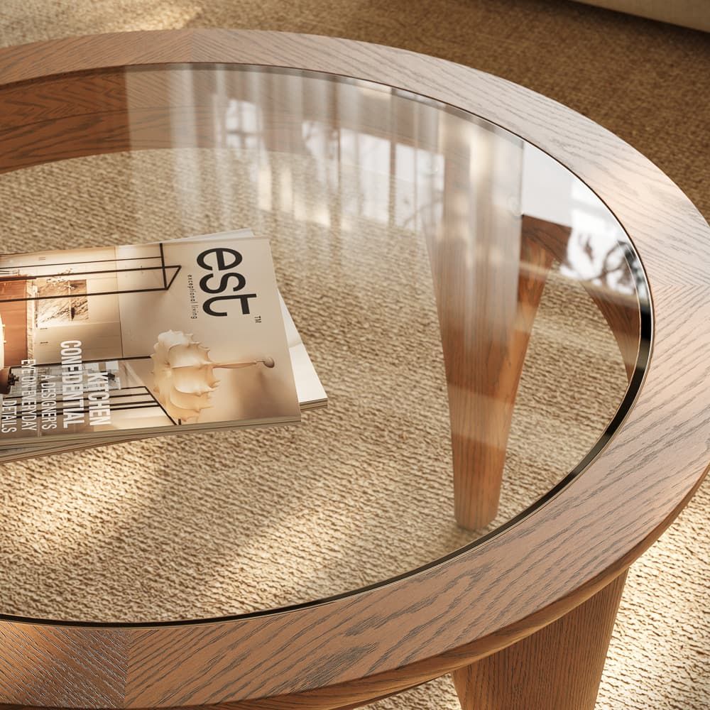 Walnut Color Walnut Color Ash Wood Coffee Tables