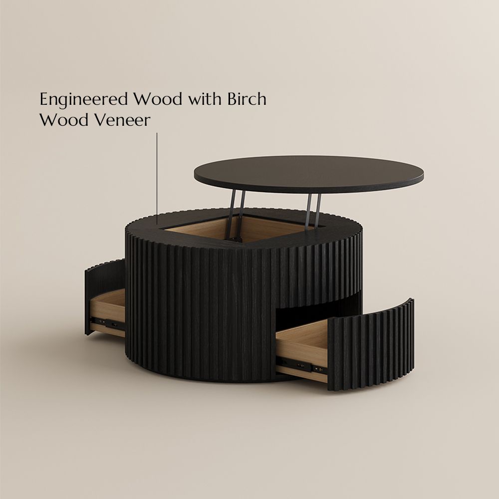 Mid Century Modern Black Living Room Set