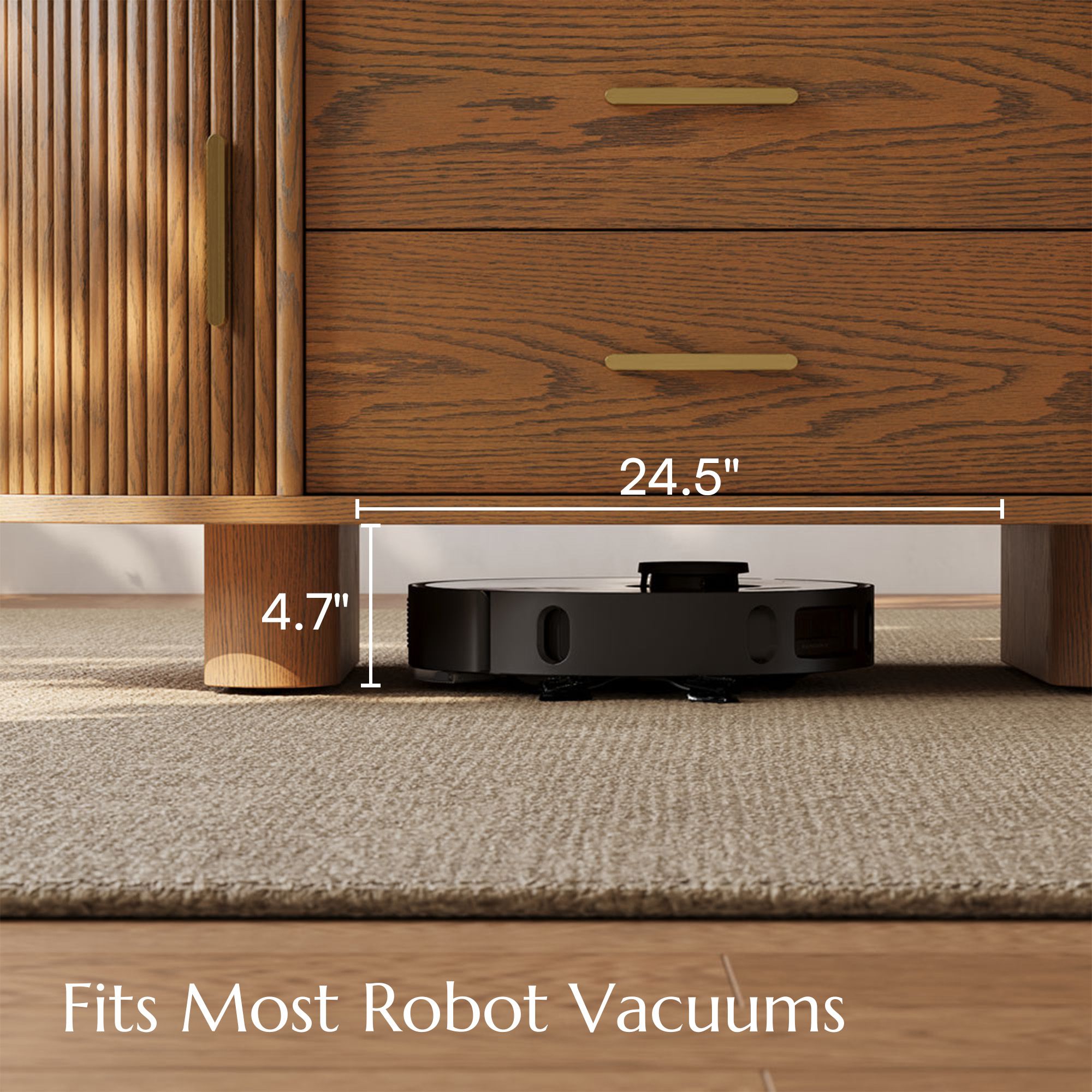 Oval Walnut Color Plywood Coffee Tables