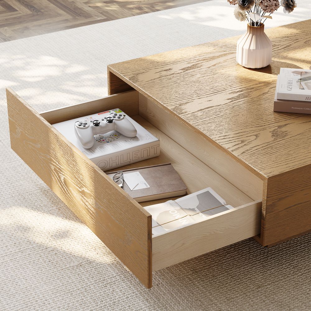Natural Engineered Wood Coffee Tables
