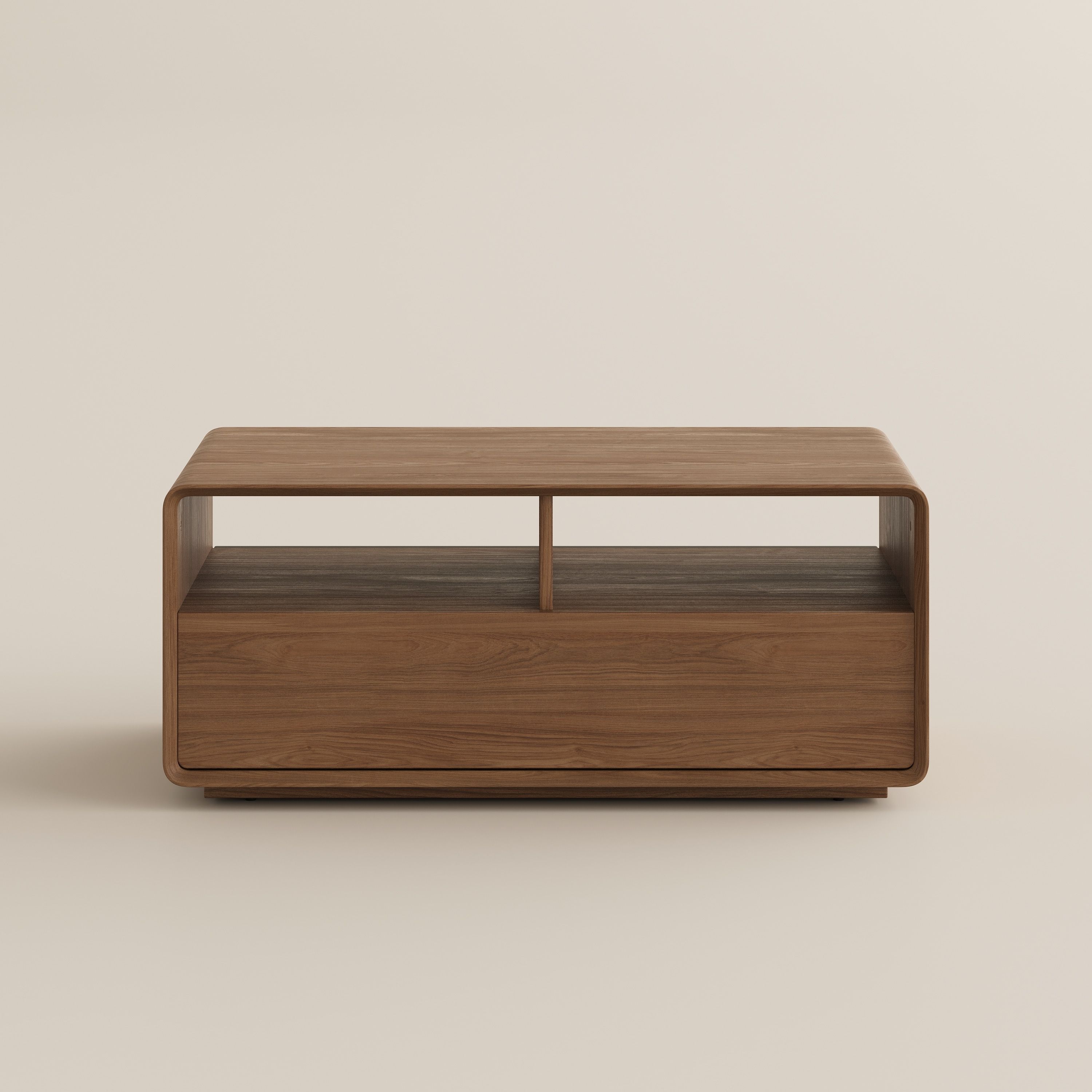 Rectangular Dark Wood & Black Coffee Tables