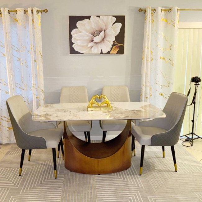 ダイニングチェア CHINON CHAIR WOOD SEAT KAZANAHOME Wood Epoxy Chair 21.26''WX22.44''LX31.10''H KEC10