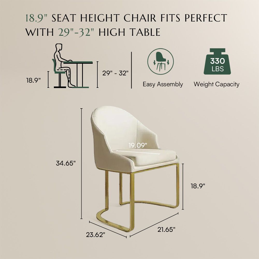 Modern Luxury White Faux Marble Dining Room Set