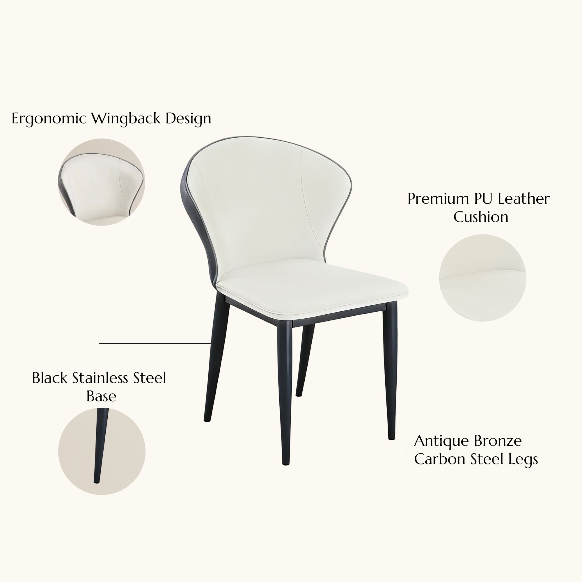 Partly Assemble White Glossy Sintered Stone Dining Room Set