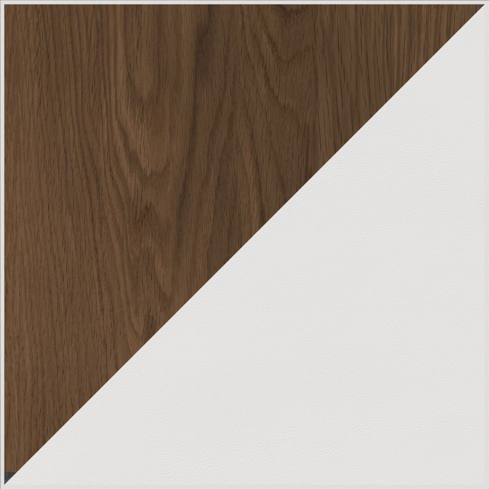 White & Walnut