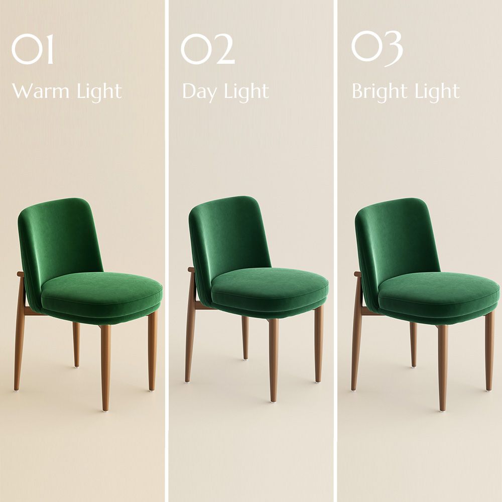 Green & Bronze Velvet Dining Chairs