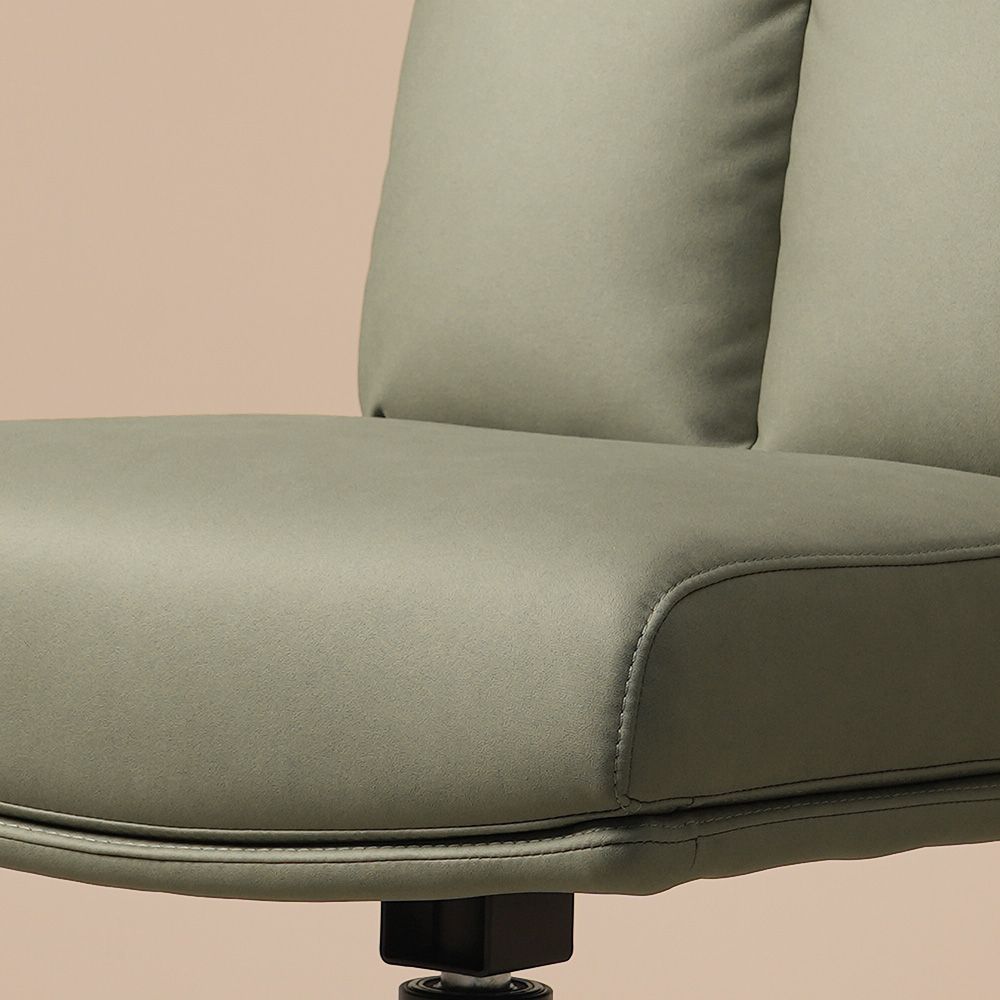 Green Green PU Leather Dining Chairs