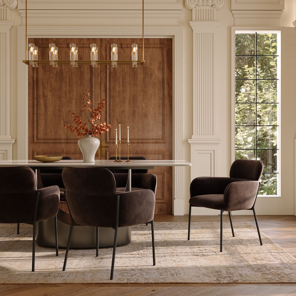 Gray Velvet Dining Chairs