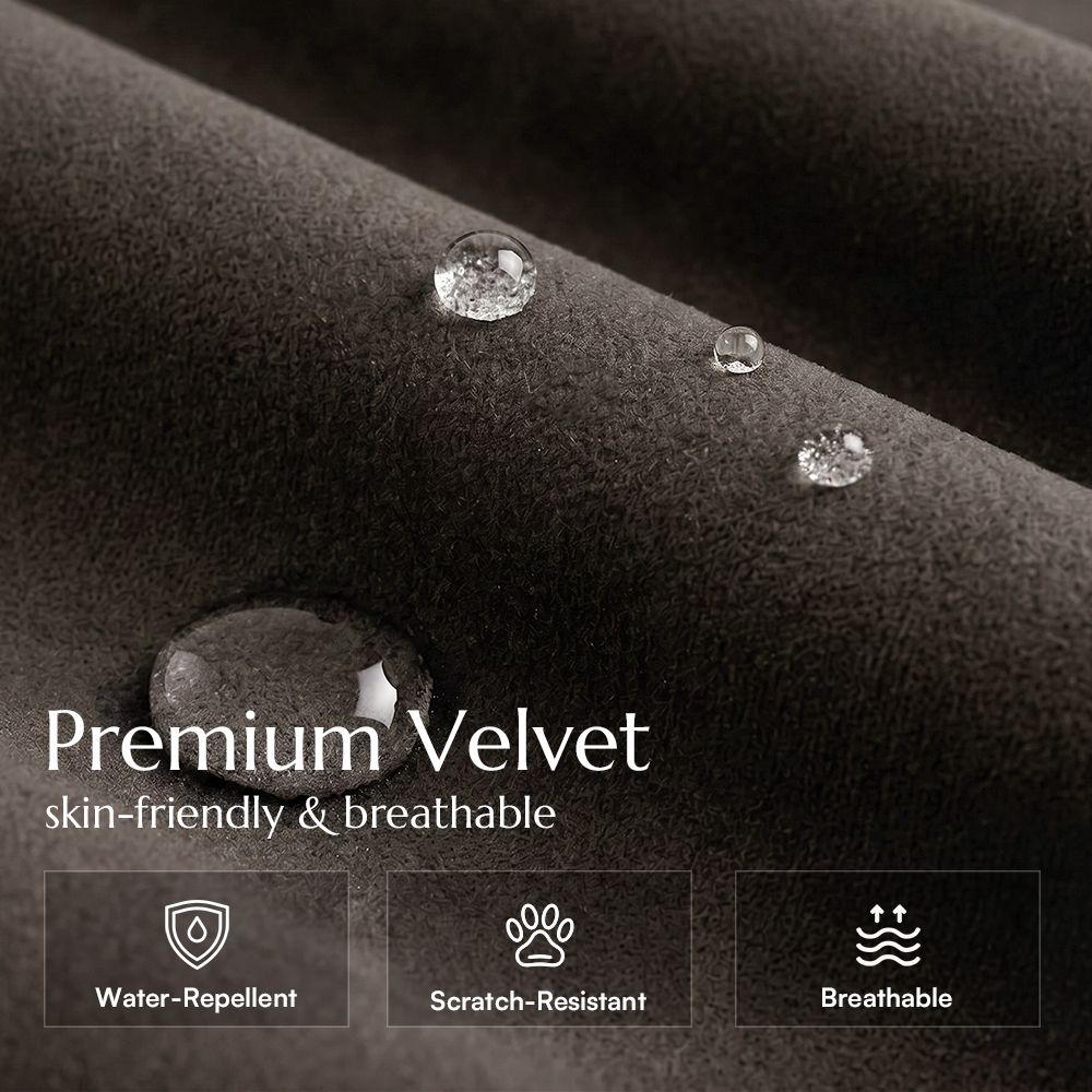 Modern Luxury Gray Velvet Dining Chairs