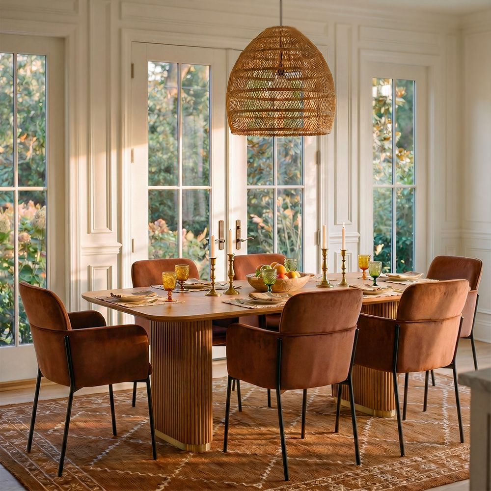 Velvet Brown Velvet Dining Chairs