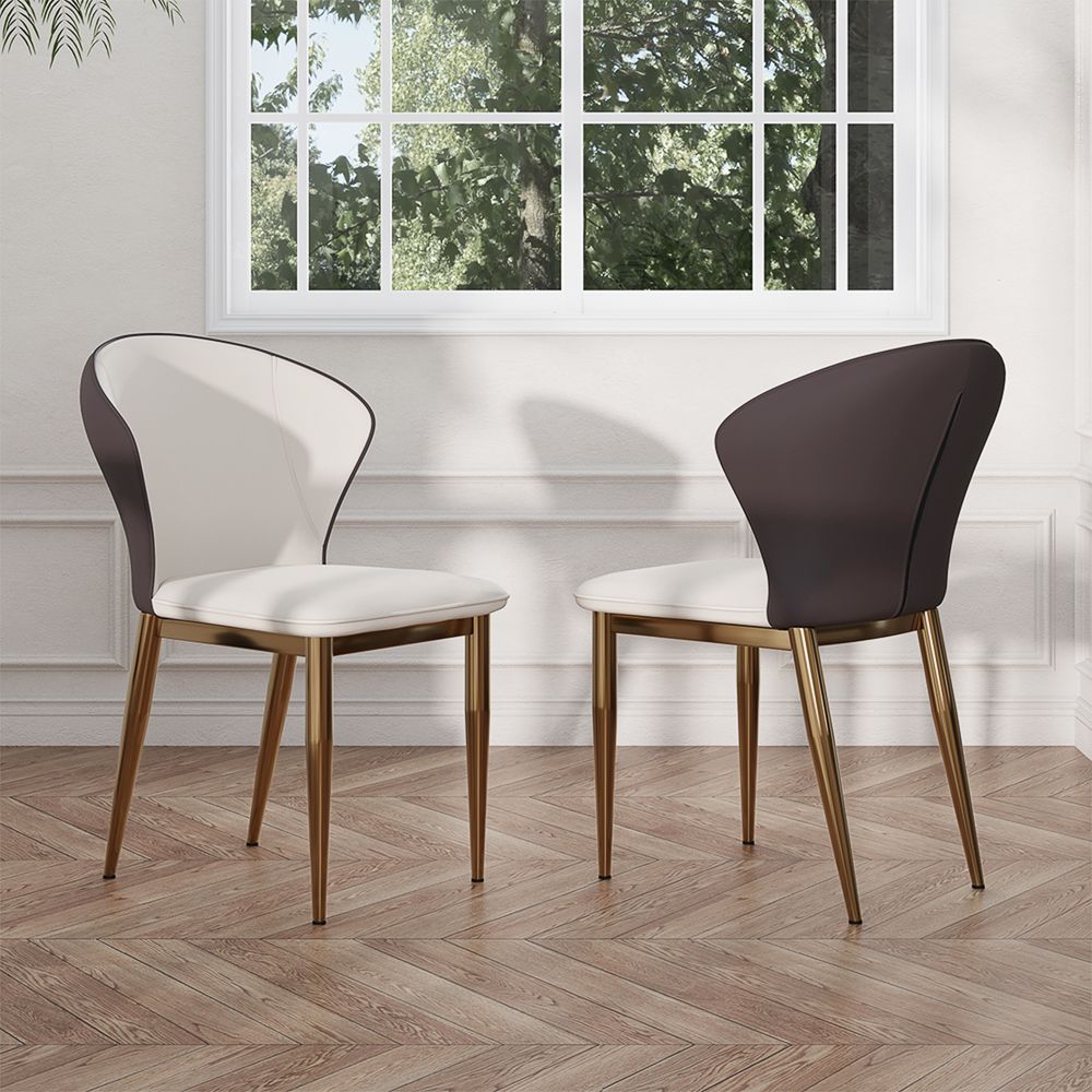 White Glossy Sintered Stone Dining Room Set